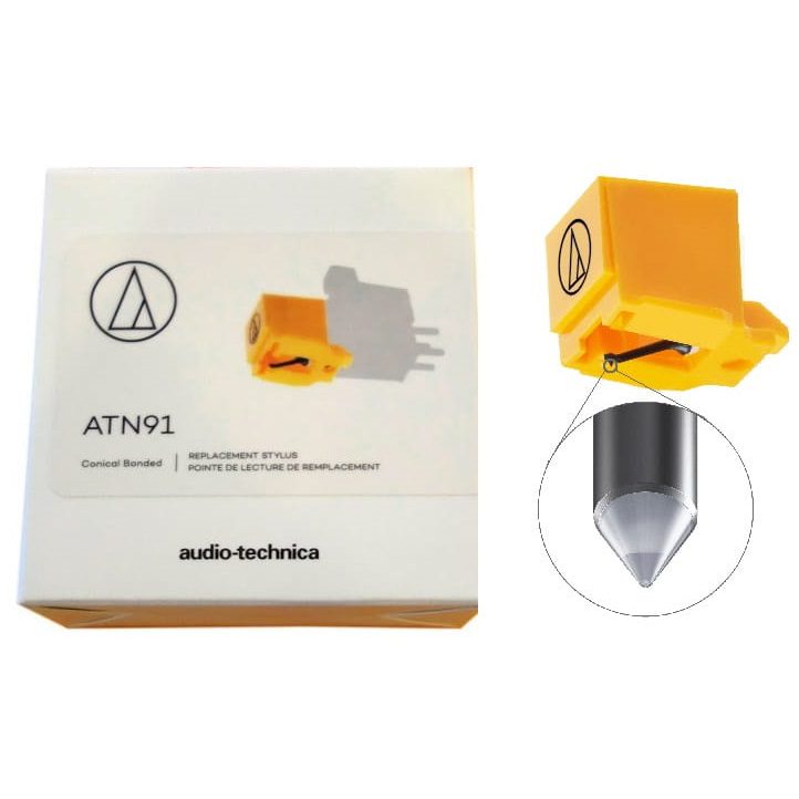 Aguja Audio Technica ATN91 Conical Stylus (Yellow) – Retro Kromos